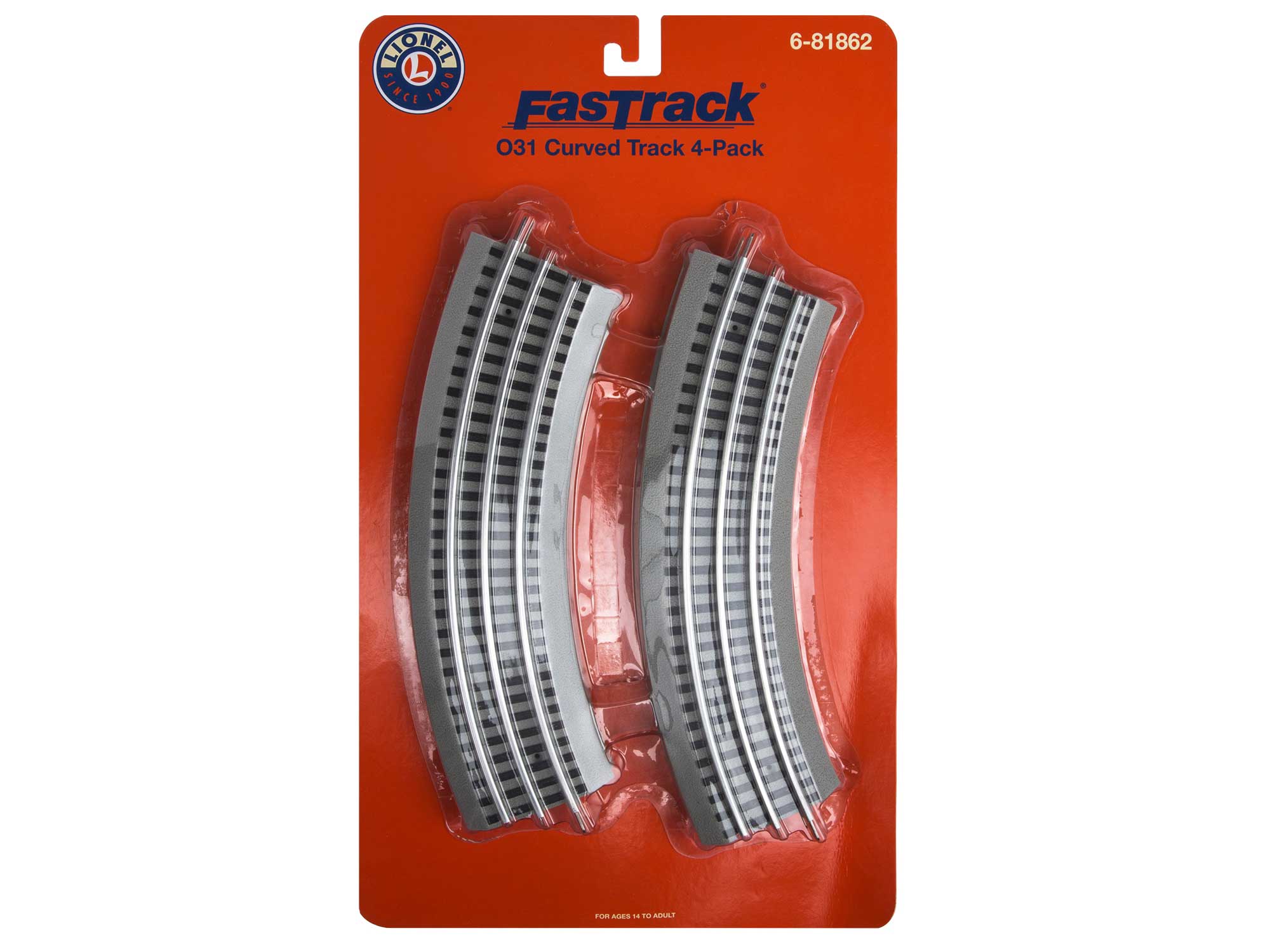 thumbnail image 2 of Lionel FasTrack O36 Curve Track 4-Pack - Model Train Layout Tracks 2 of 13
